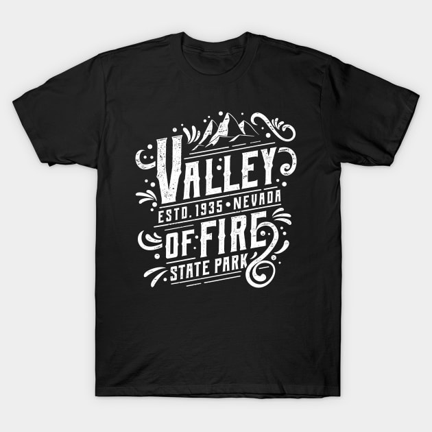 Valley of Fire State Park Art Vintage Motive T-Shirt by MarkusShirts